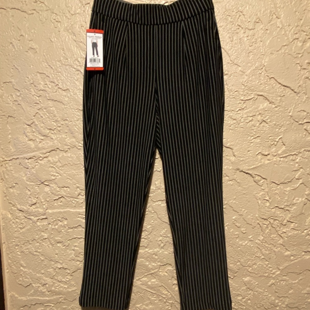 Hilary Radley slip on pinstripe dress slacks